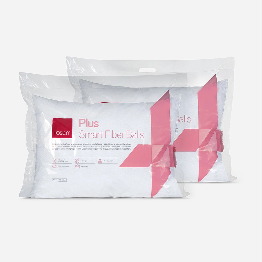 Almohadas 50x70 Cm Set 2 Unidades Fibra Plus Rosen