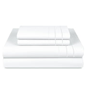 Pack Cobertor Lujo 1,5 Plazas Blanco + Set Sabana