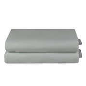 Set 2 Fundas Almohada 50x90 Color Blanco Gris Suave Lisa Premium