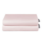 Set 2 Fundas Almohada 50x70 Color Celeste Rosa Suaves Lisas Premium