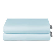 Set 2 Fundas Almohada 50x90 Color Celeste Suave Lisa Premium