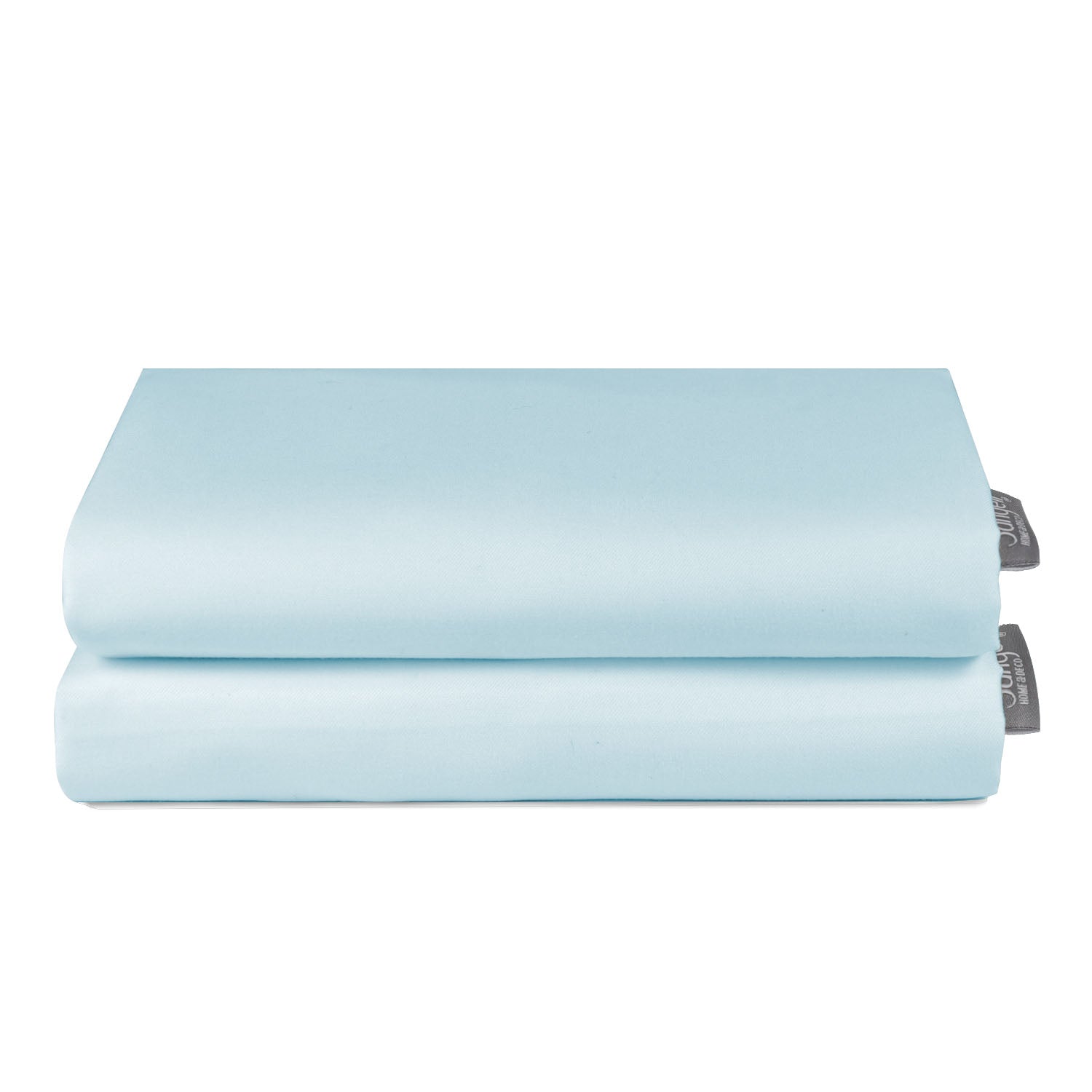 Set 2 Fundas Almohada 50x90 Color Celeste Suave Lisa Premium