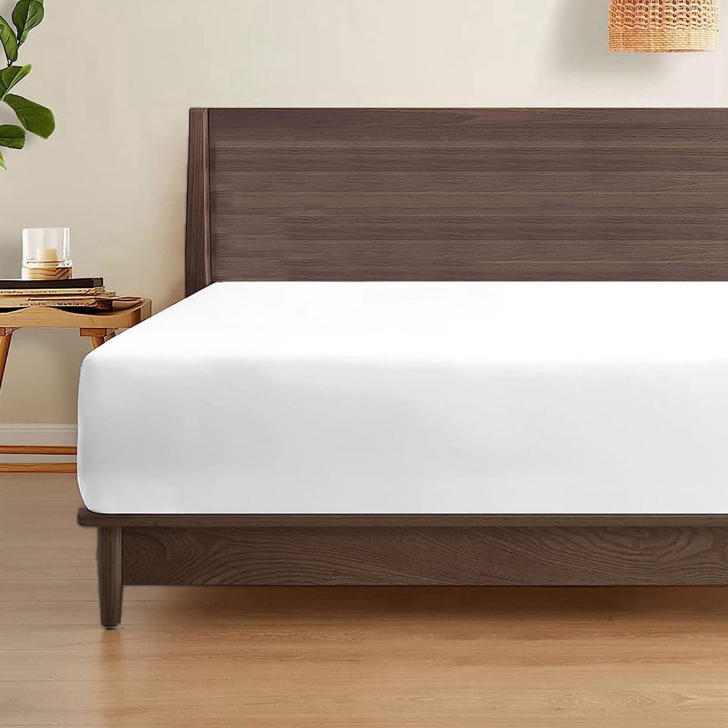 Sábana Bajera Ajustable 1800 Cama 2 Plazas Premium