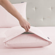 Set 2 Fundas Almohada 50x90 Color Rosa Suave Lisa Premium