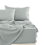 Sábanas Lujo 1800 Hilos - Super King Gris Suave Premium