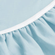 Sabanas Bajera Soft Ajustable 1800 Cama King Celeste Premium
