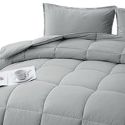 Pack Cobertor Lujo King Gris + Set Sabana