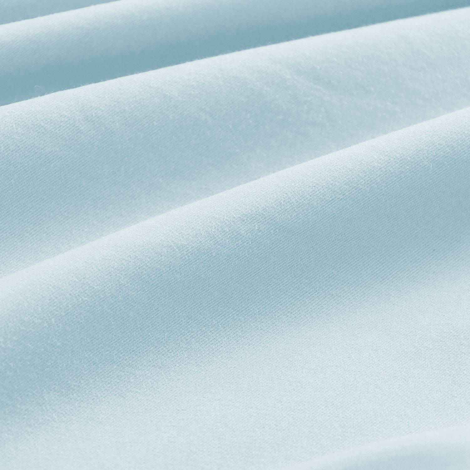 Sábanas Lujo 1800 Hilos - 2 Plazas Celeste Negro Suave Premium