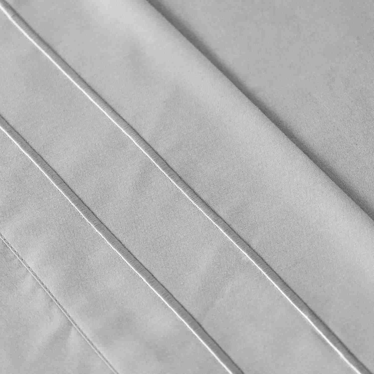 Sábanas Lujo 1800 Hilos - 1,5 Plazas Color Gris Suave Premium