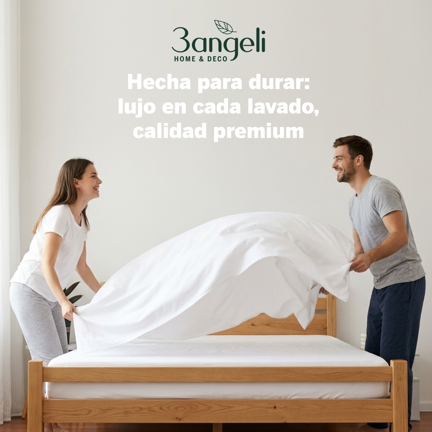 Sábana Encimera 300 Hilos 100% Algodón Blancas - 2 Plazas - Suaves y Frescas