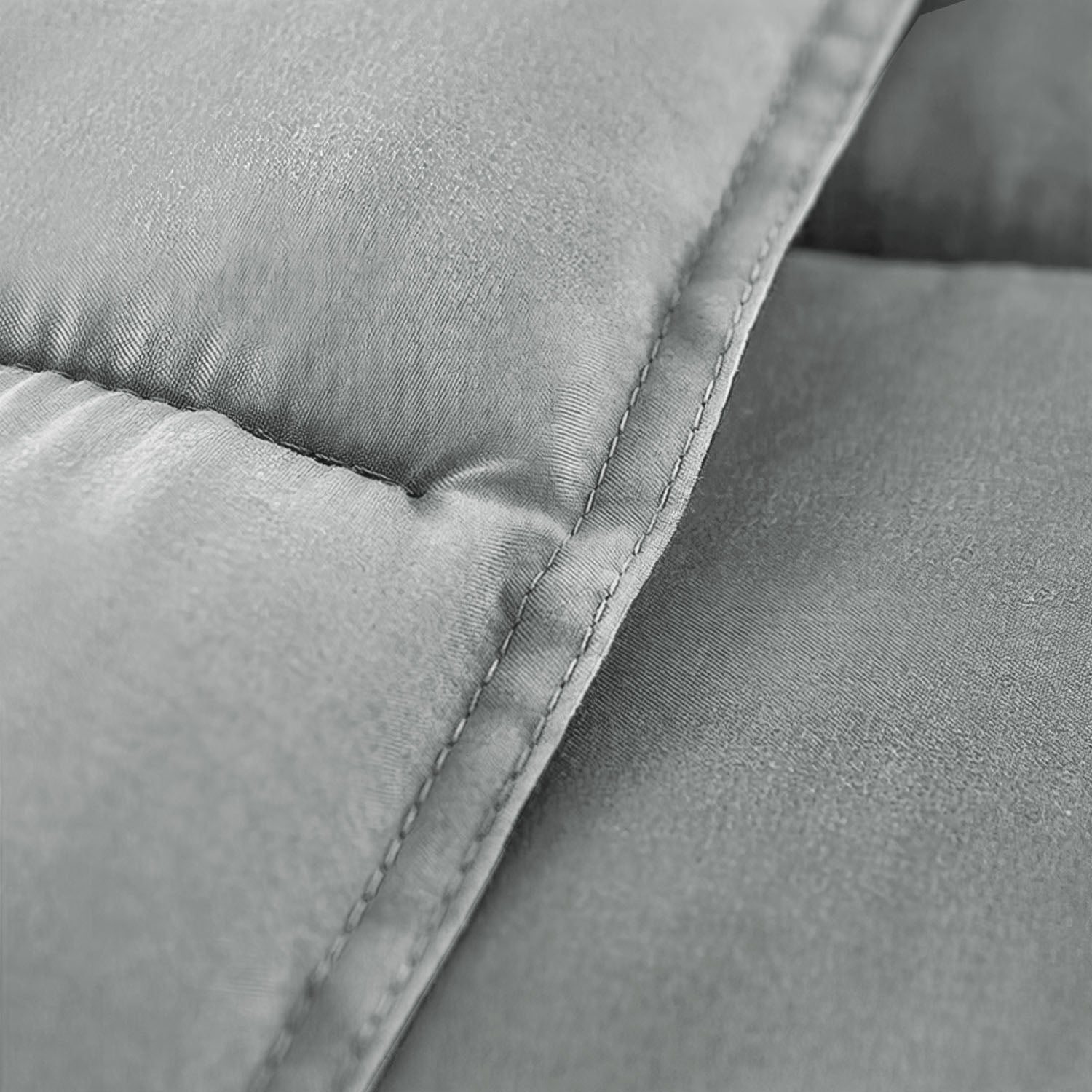 Cobertor De Lujo 1 -1,5 Plazas - Soft Touch Linea Color Gris Premium