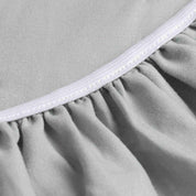 Sábanas Lujo 1800 Hilos - King Gris Suave Premium