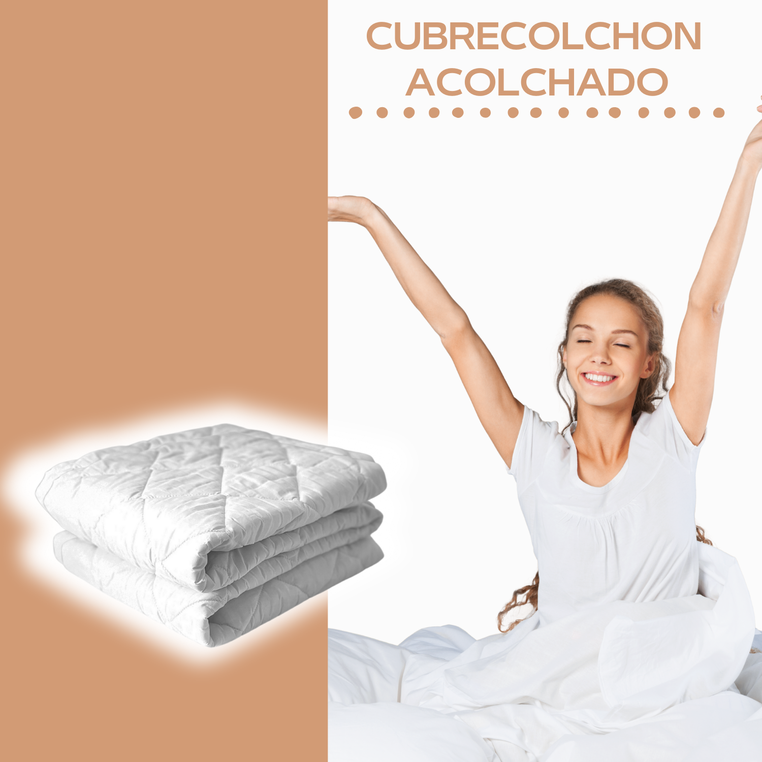 Cubre Colchón Super King Protector Manchas Antiacaros