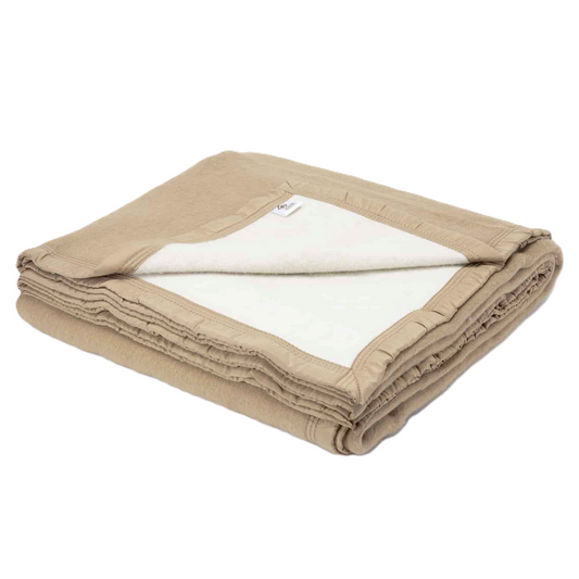 Frazada de Lana Super King Classic – Suave, Abrigadora y Elegante para Invierno