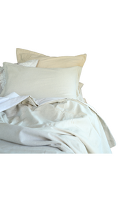 Funda Para Plumón Lino Suave Cama King 3 Piezas Color Crudo 3angeli