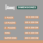 Pack Cobertor Lujo King Blanco + Set Sabana
