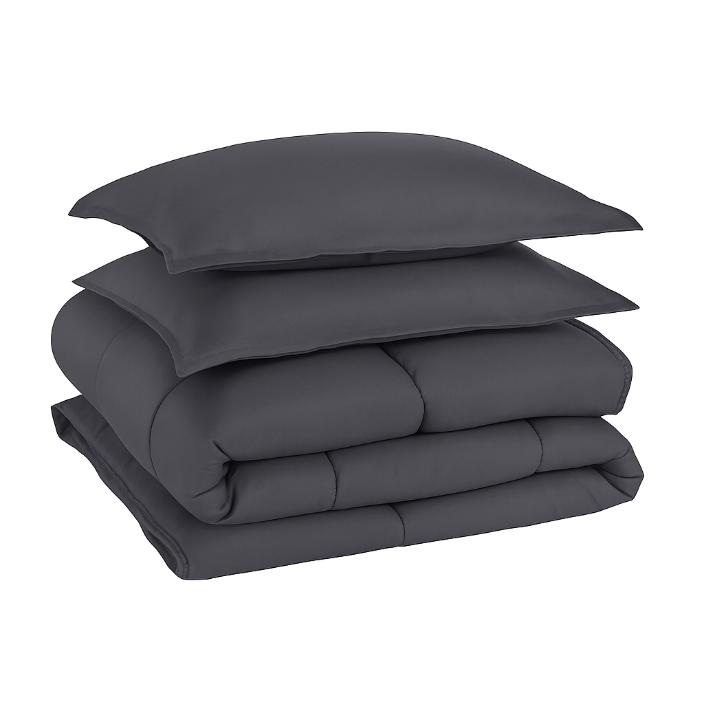 Cobertor De Lujo 2 Plazas - Color Gris Soft Touch Linea Hotel Premium