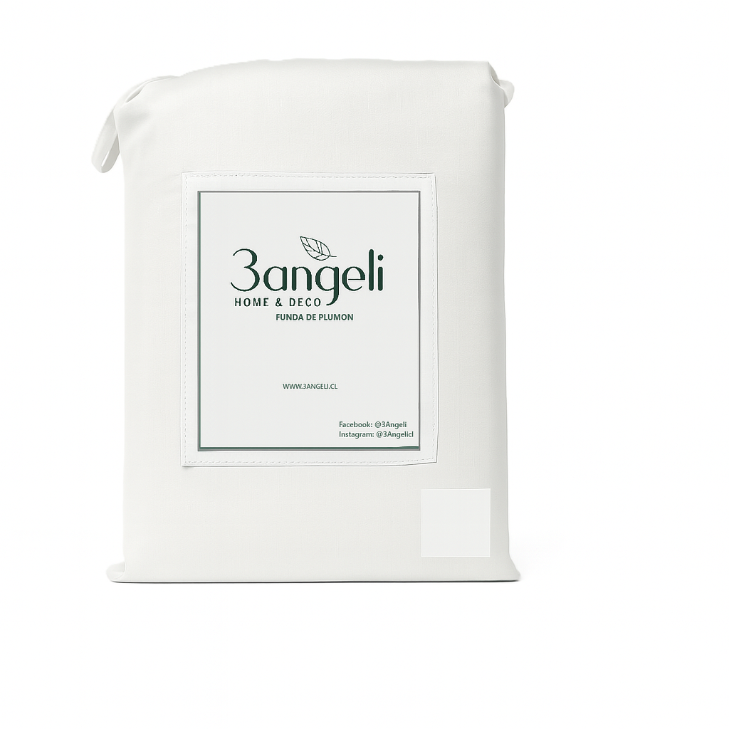 Funda de Plumón Duvet 1 a 1,5 Plazas Blanco – Suave, Lavable y Moderno Premium