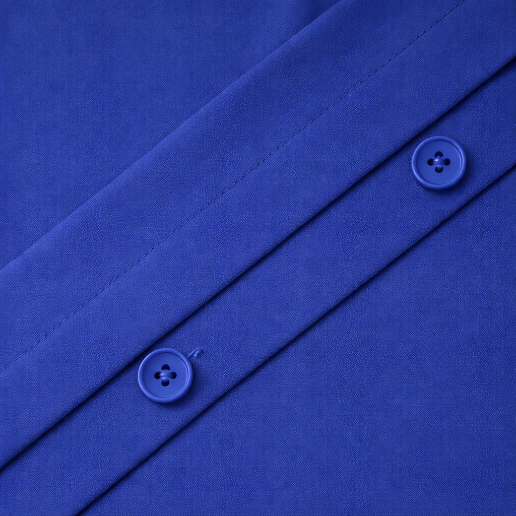 Funda de Plumón Duvet King a Super King – Suave, Lavable Color Arena y Azul 3Angeli