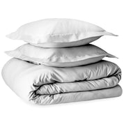 Pack Cobertor Blanco + Sabana + Frazada Gris 2 Plazas