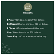 Sábana Celeste 1800 2 Plaza 2 Piezas + Mix Fundas