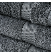 Toalla de Mano Suave Gris 700gr 100% Algodón Cannon Home