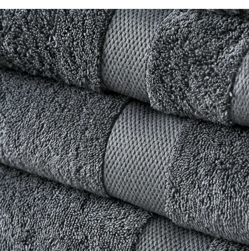 Toalla de Mano Suave Gris 700gr 100% Algodón Cannon Home