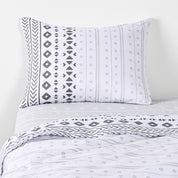 Sabana Blanca 144 Hilos Algodón Cama King Estampado Krik Cannon Hogar