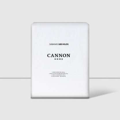 Sabanas 180 Hilos Algodón Cama Super King Blanca Suave Cannon Hogar