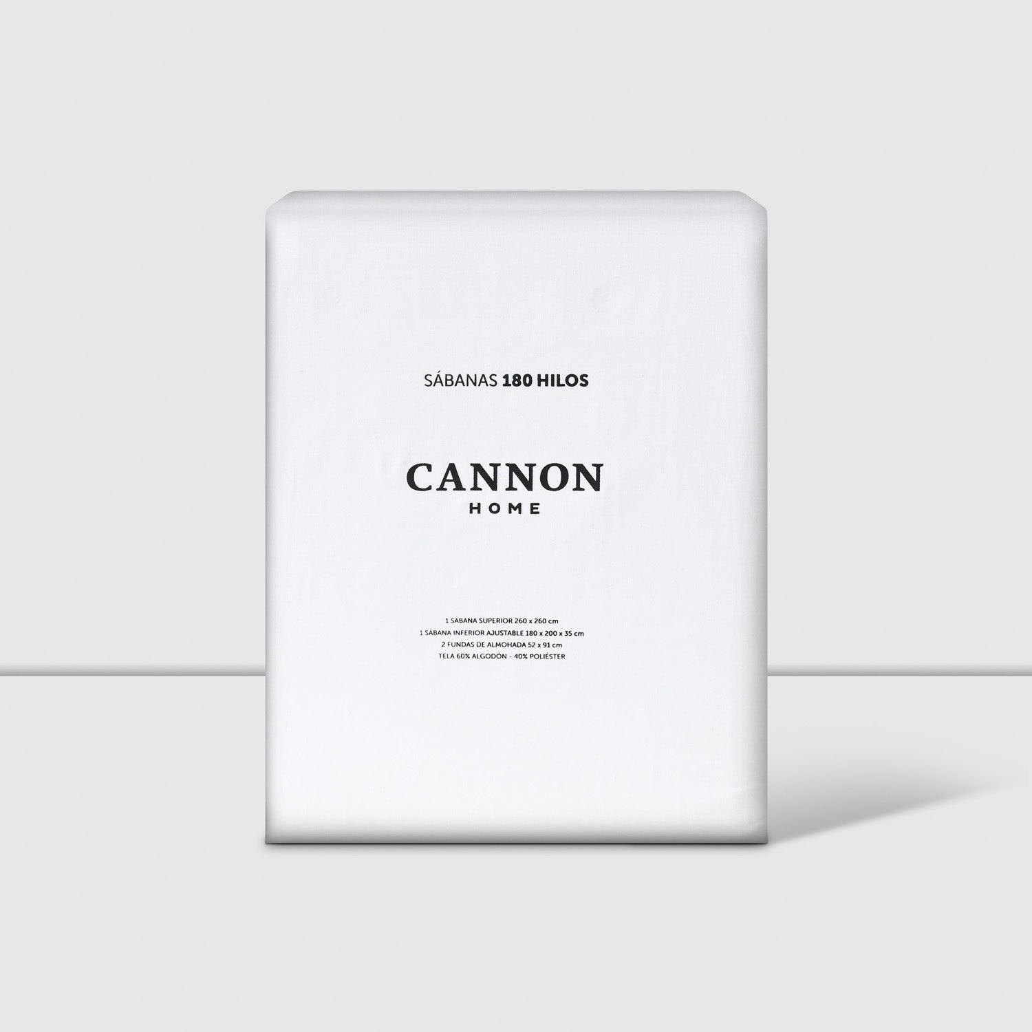 Sabanas 180 Hilos Algodón Cama King Blanca Suave Cannon Hogar