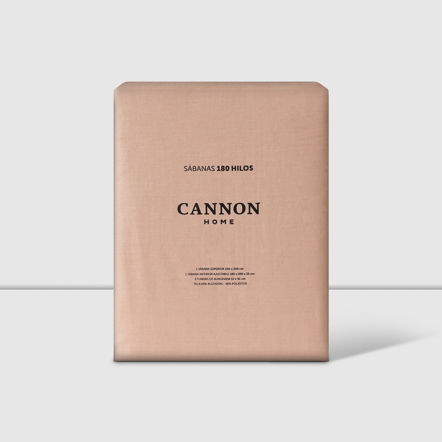 Sabanas 180 Hilos Algodón Cama 2 Plazas Toscana Suave Cannon Hogar