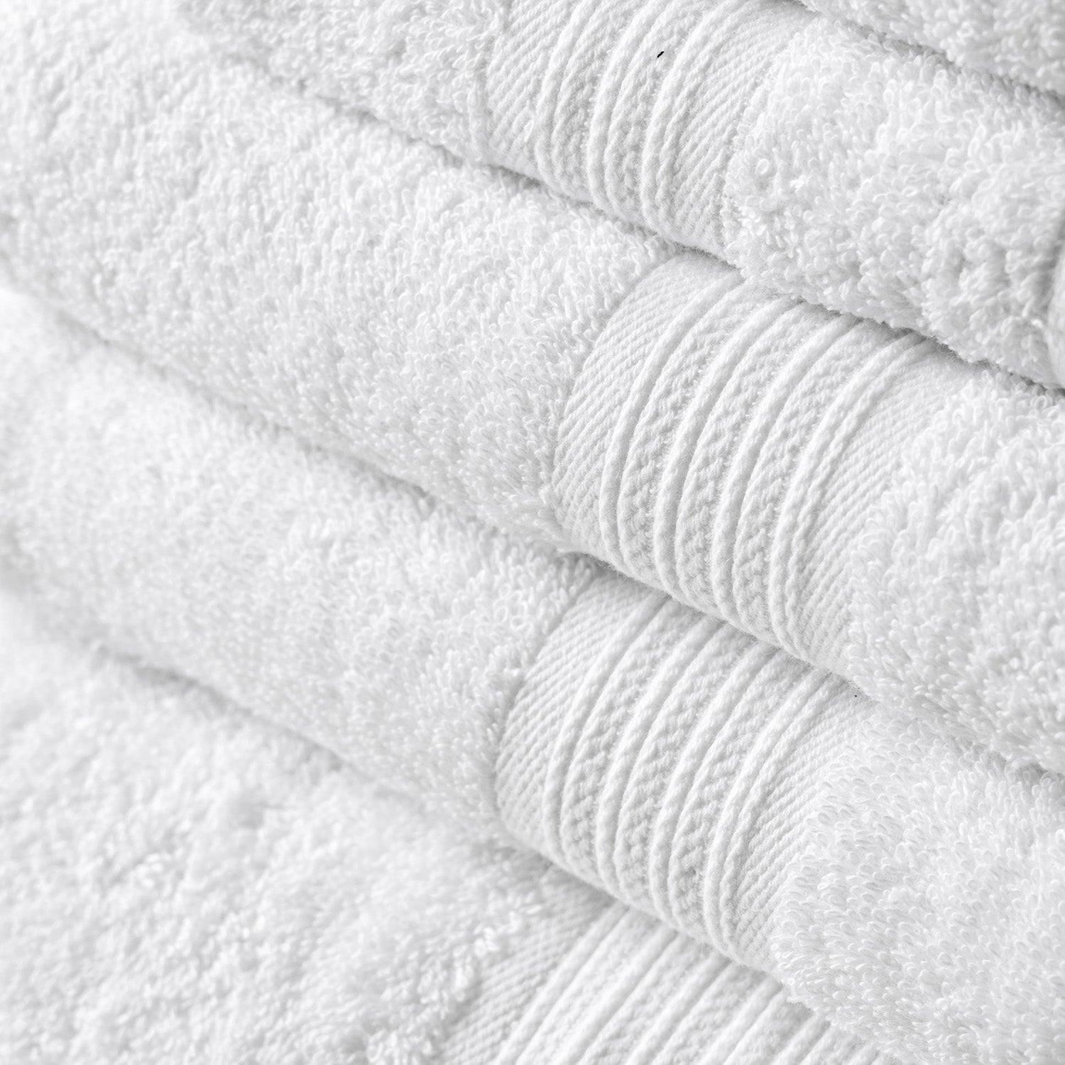 Set De 6 Toallas 100% Algodon Mano Baño Visita Blanca Cannon Home