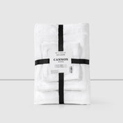 Set De 6 Toallas 100% Algodon Mano Baño Visita Blanca Cannon Home