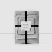 Set De 6 Toallas 100% Algodon Mano Baño Visita Gris Cannon Home