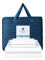 Pack Quilt Estampado Azul + Sabana King 3Angeli
