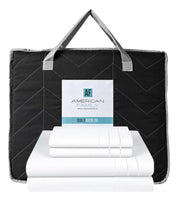 Pack Quilt Bicolor Gris Gráfito + Sábana 2 Plazas 3Angeli