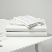 Sábanas 300 Hilos 100% Algodón Blancas - King - Suaves y Frescas