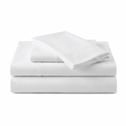 Sábanas 300 Hilos 100% Algodón Blancas - King - Suaves y Frescas