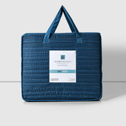 Cubrecama De Verano Quilt King + 2 Fundas Estampado Azul Cannon