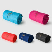Cubrecama De Verano Quilt King + 2 Fundas Bicolor Azul Celeste Cannon