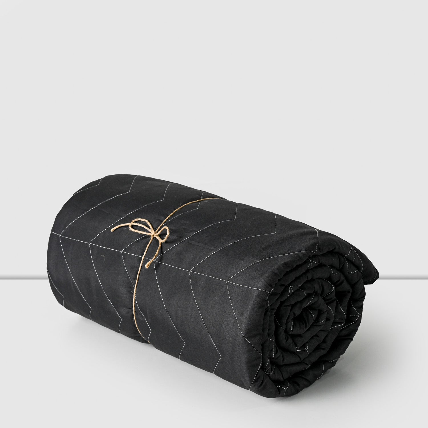Cubrecama De Verano Quilt 2 Plazas+ 2 Fundas Bicolor Gris Grafito Cannon