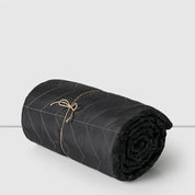 Cubrecama De Verano Quilt King + 2 Fundas Bicolor Gris Grafito Cannon