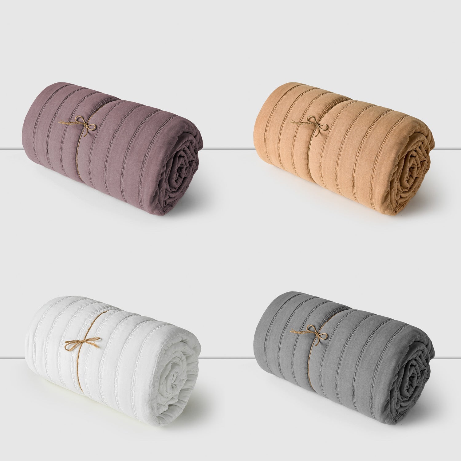 Cubrecama De Verano Quilt King + 2 fundas Stonewash Gris Cannon