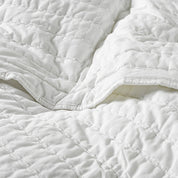 Cubrecama De Verano Quilt Super King + 2 fundas Stonewash Blanco Cannon