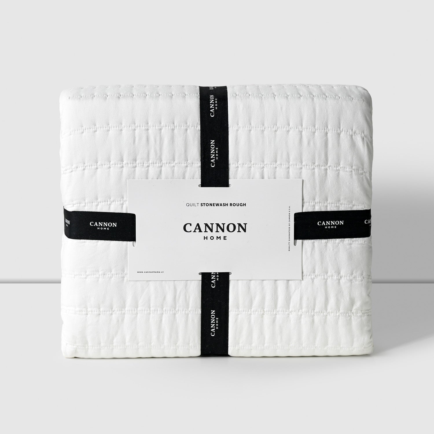 Cubrecama De Verano Quilt Super King + 2 fundas Stonewash Blanco Cannon