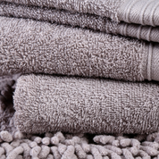 Set 5 Piezas 100% Algodón Mano Baño Piso Gris 420 Gramos Rosen