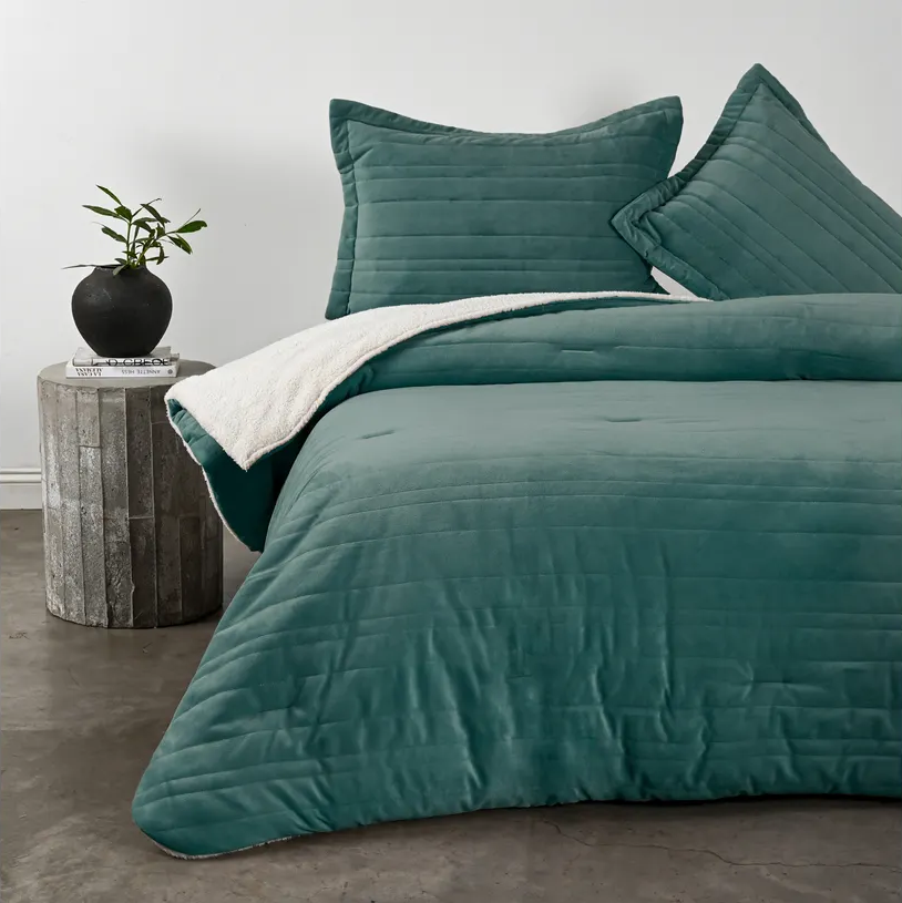 Plumón Sherpa 2 Plazas Suave y Acolchado Edredón Invierno Abrigador Cannon