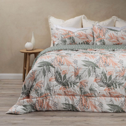 Plumón Super King Soft Touch Amaya Bold y Reversible Edredón Invierno Abrigador Rosen