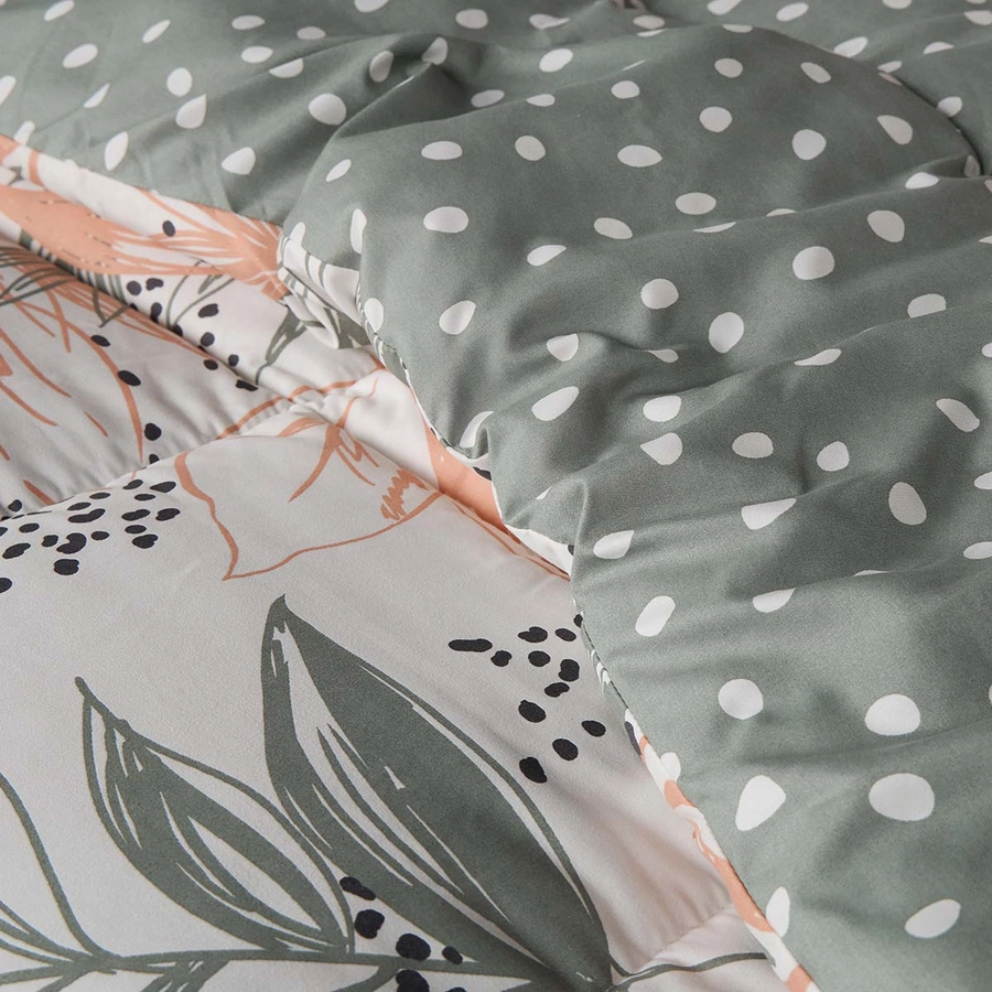 Plumón Super King Soft Touch Amaya Bold y Reversible Edredón Invierno Abrigador Rosen