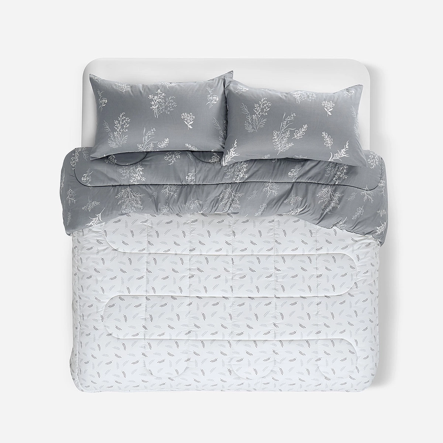 Plumón 2 Plazas Soft Astrid y Reversible Edredón Invierno Abrigador Rosen